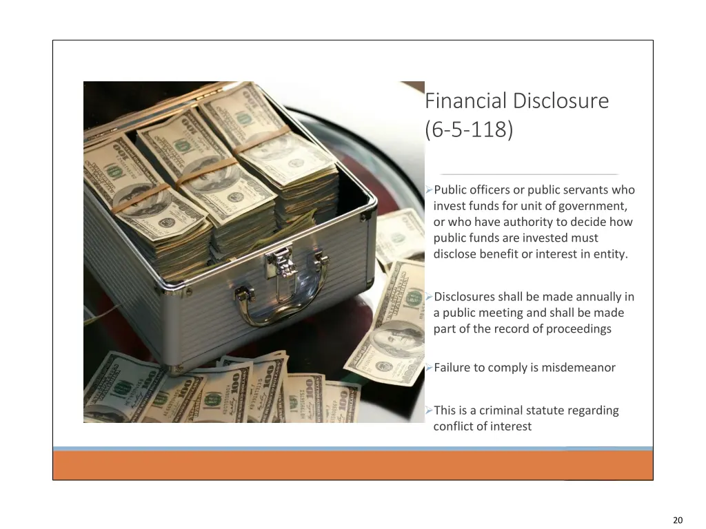 financial disclosure 6 5 118