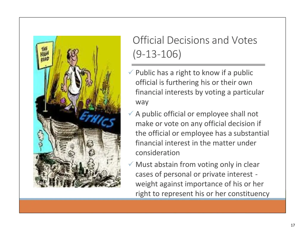 official decisions and votes 9 13 106