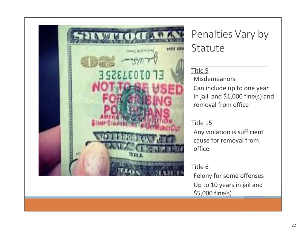 penalties vary by statute