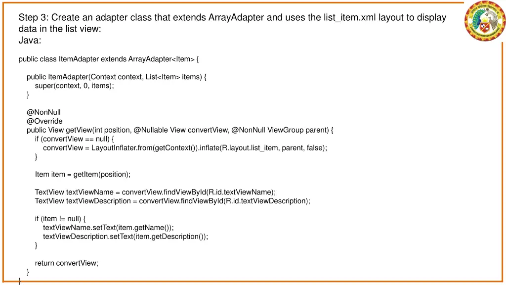 step 3 create an adapter class that extends