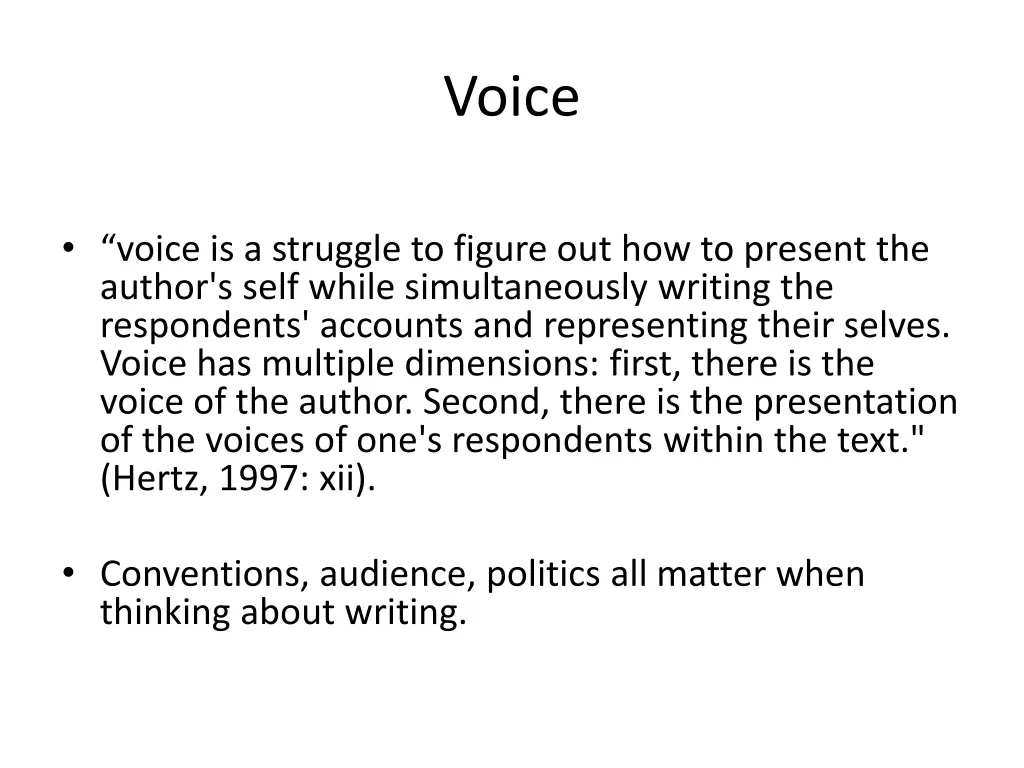 voice
