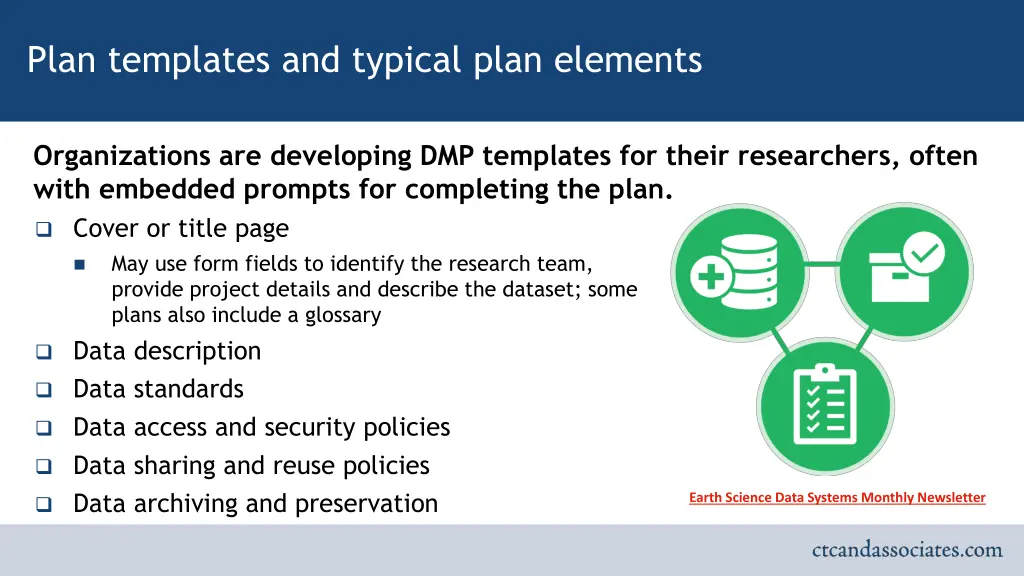 plan templates and typical plan elements