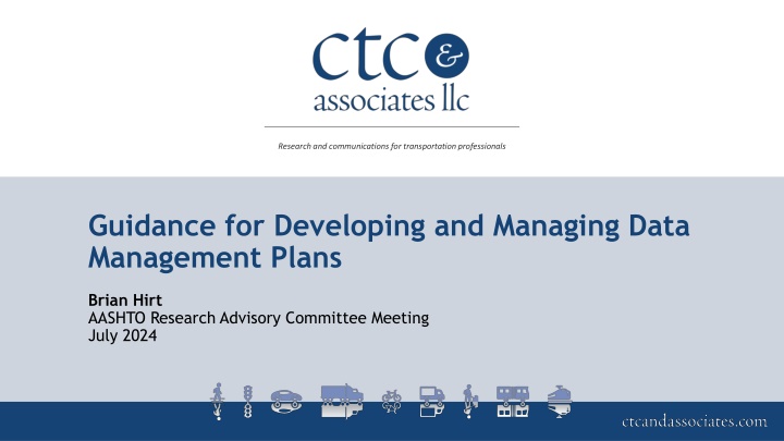 research and communications for transportation