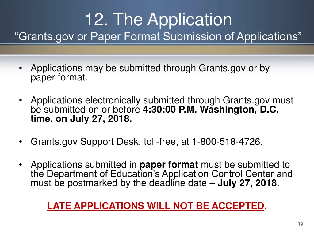 12 the application grants gov or paper format