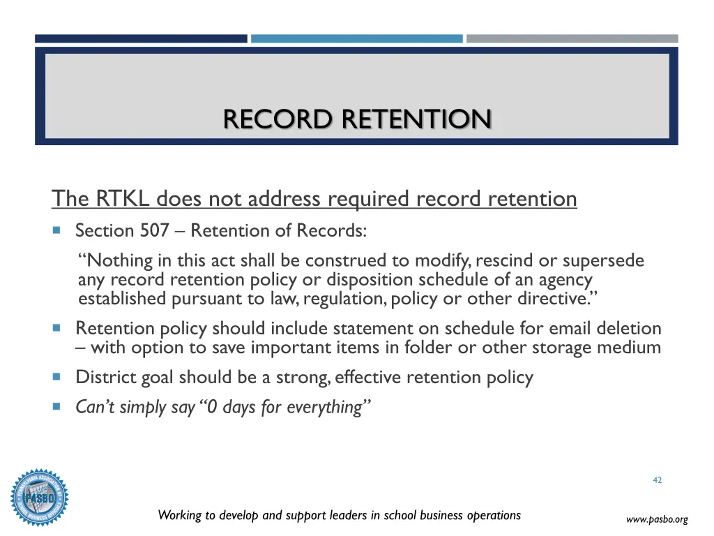 record retention