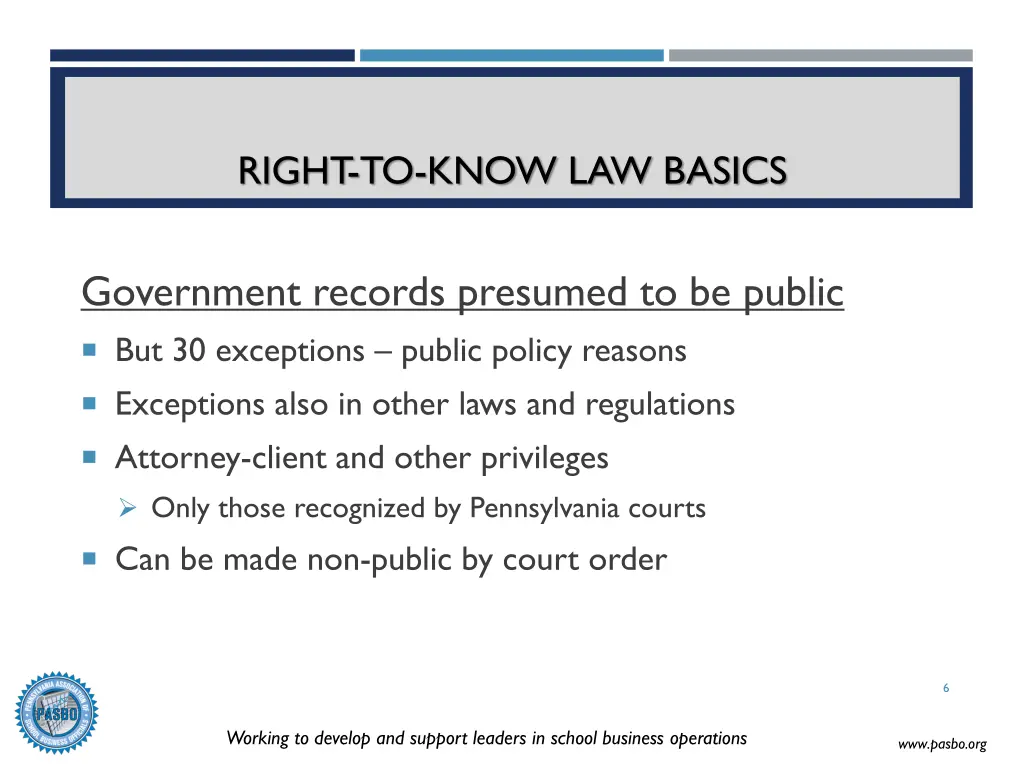 right to know law basics 1