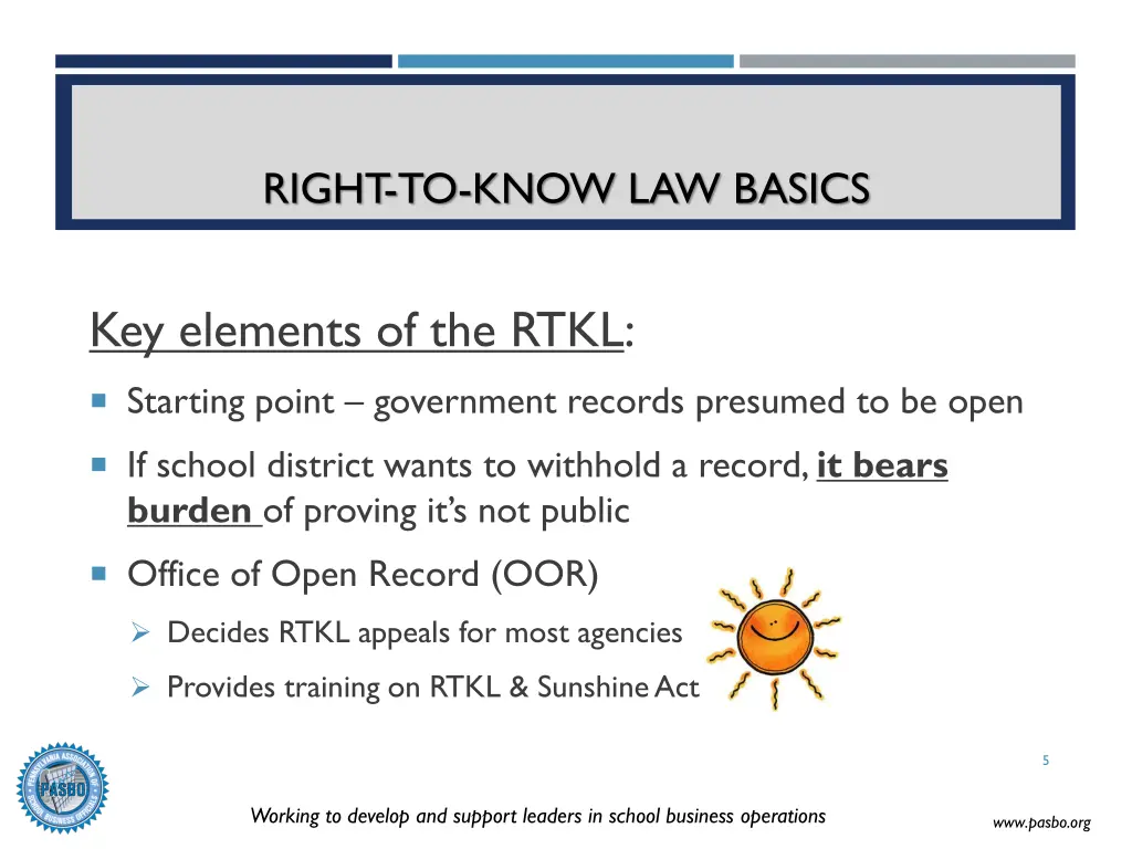 right to know law basics