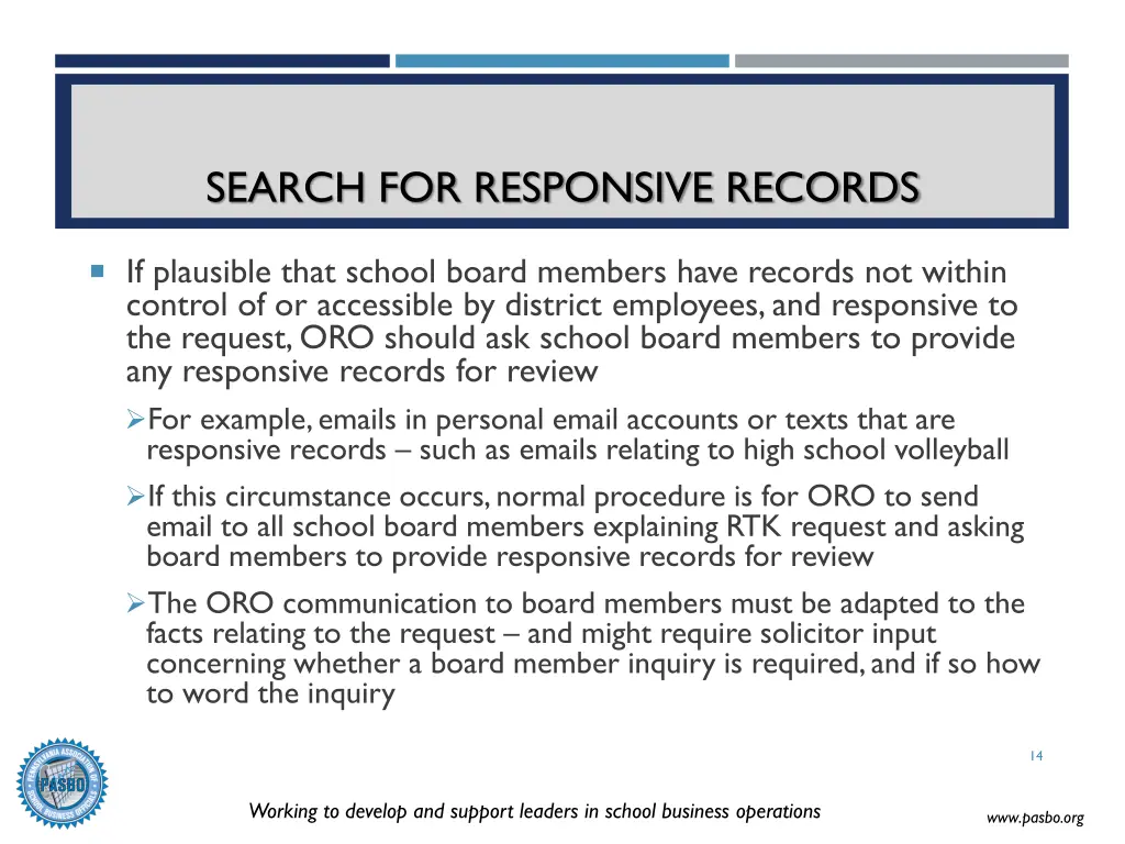 search for responsive records 1