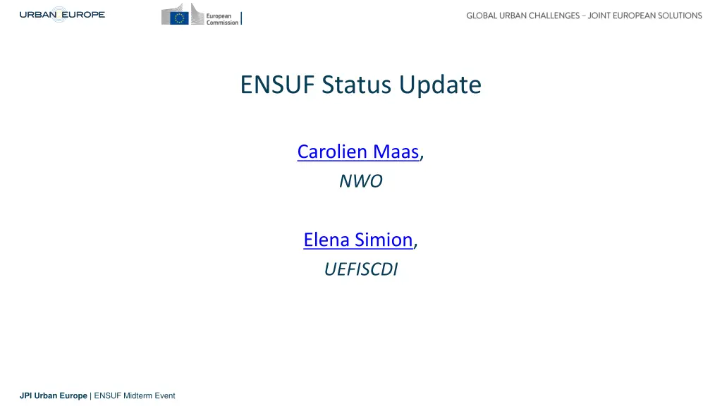 ensuf status update