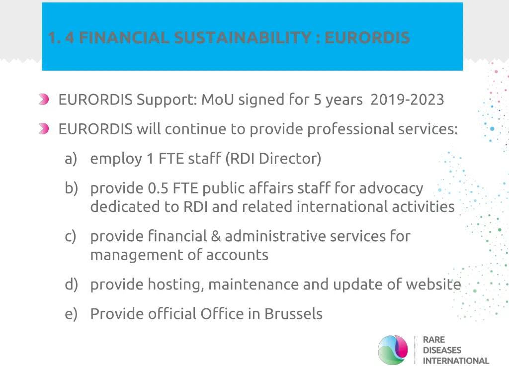1 4 financial sustainability eurordis