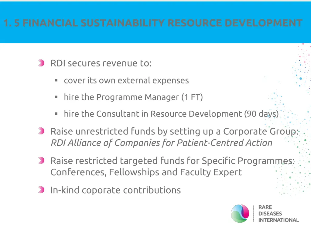 1 5 financial sustainability resource development