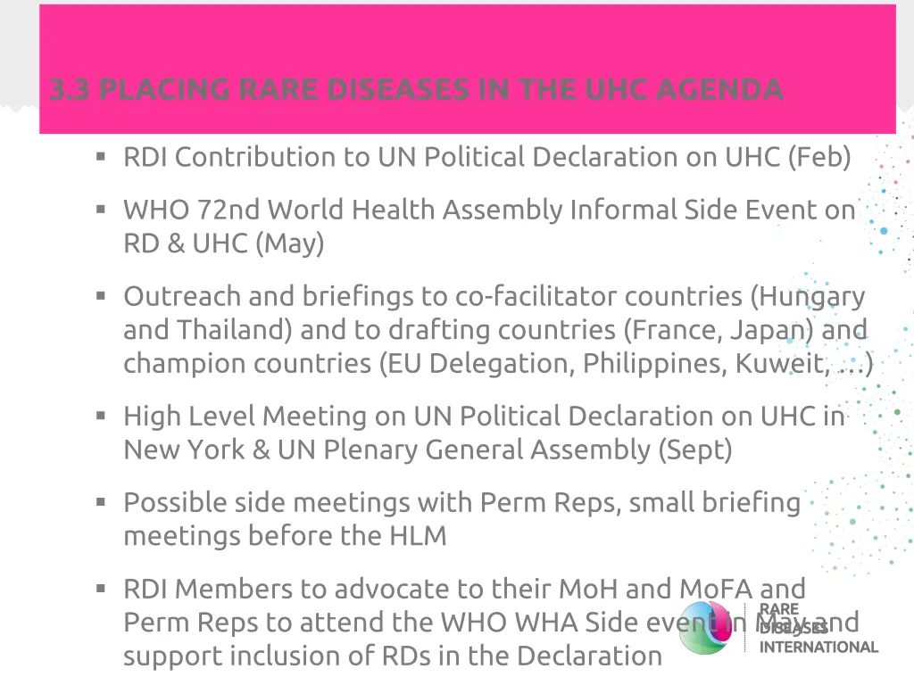 3 3 placing rare diseases in the uhc agenda