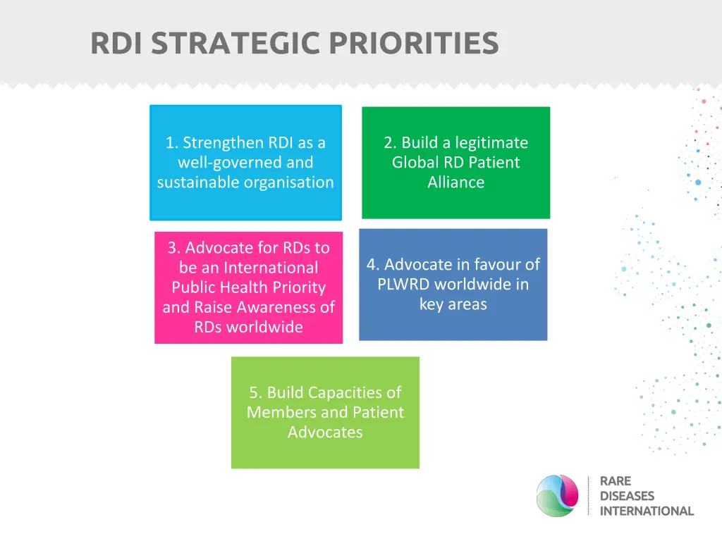 rdi strategic priorities