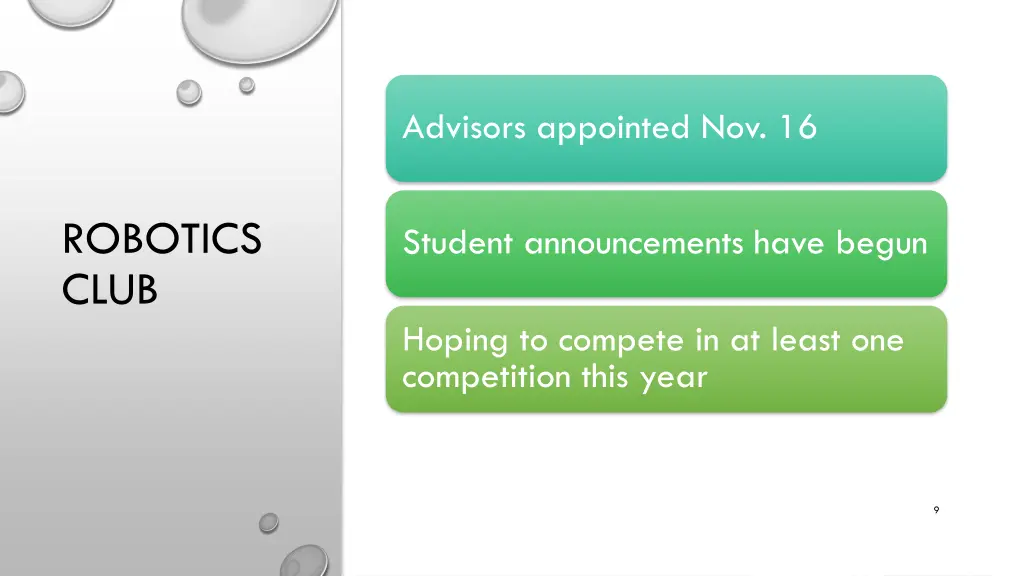 advisors appointed nov 16