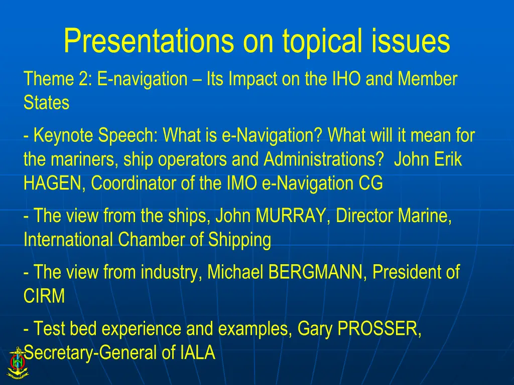 presentations on topical issues theme