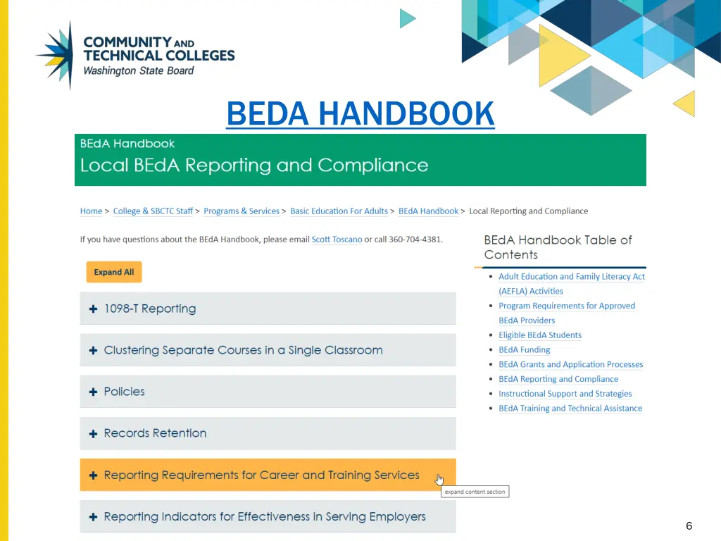 beda handbook