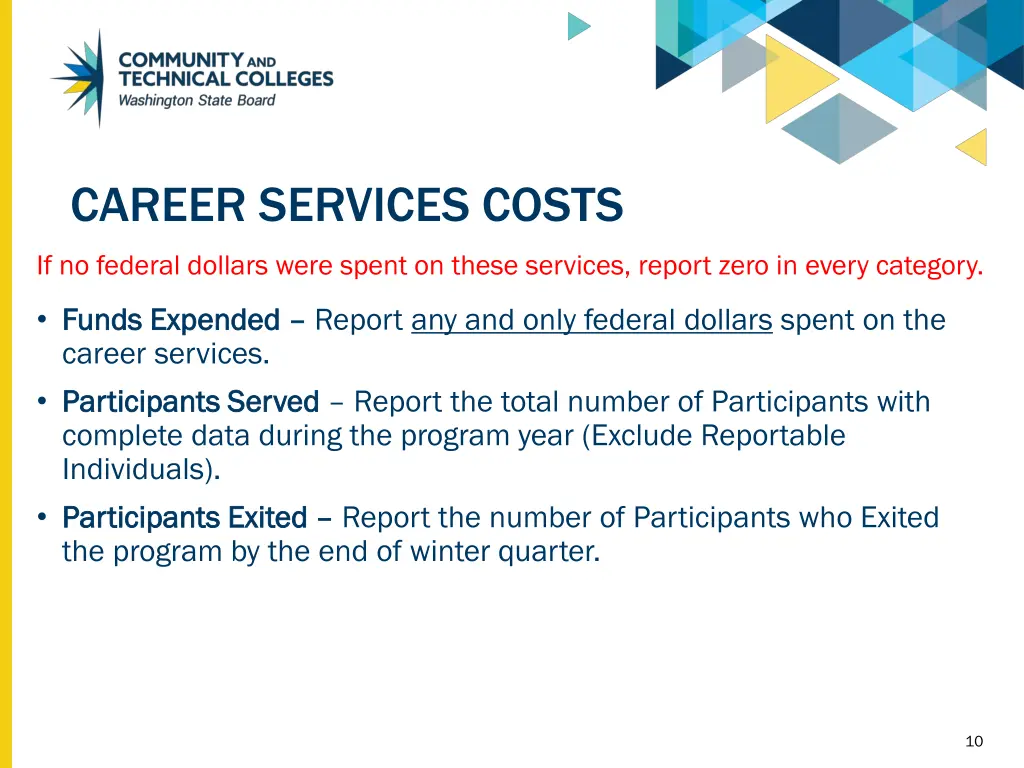 career services costs