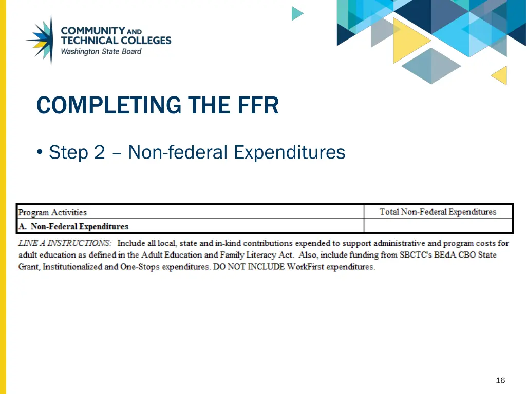 completing the ffr 2