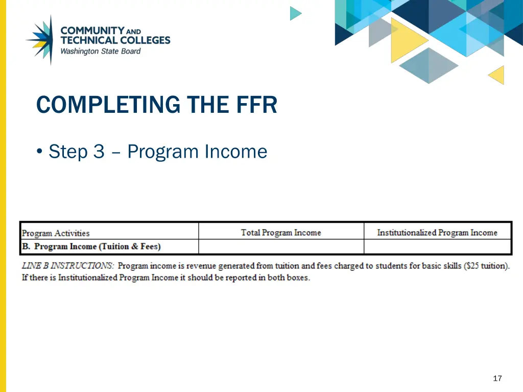 completing the ffr 3