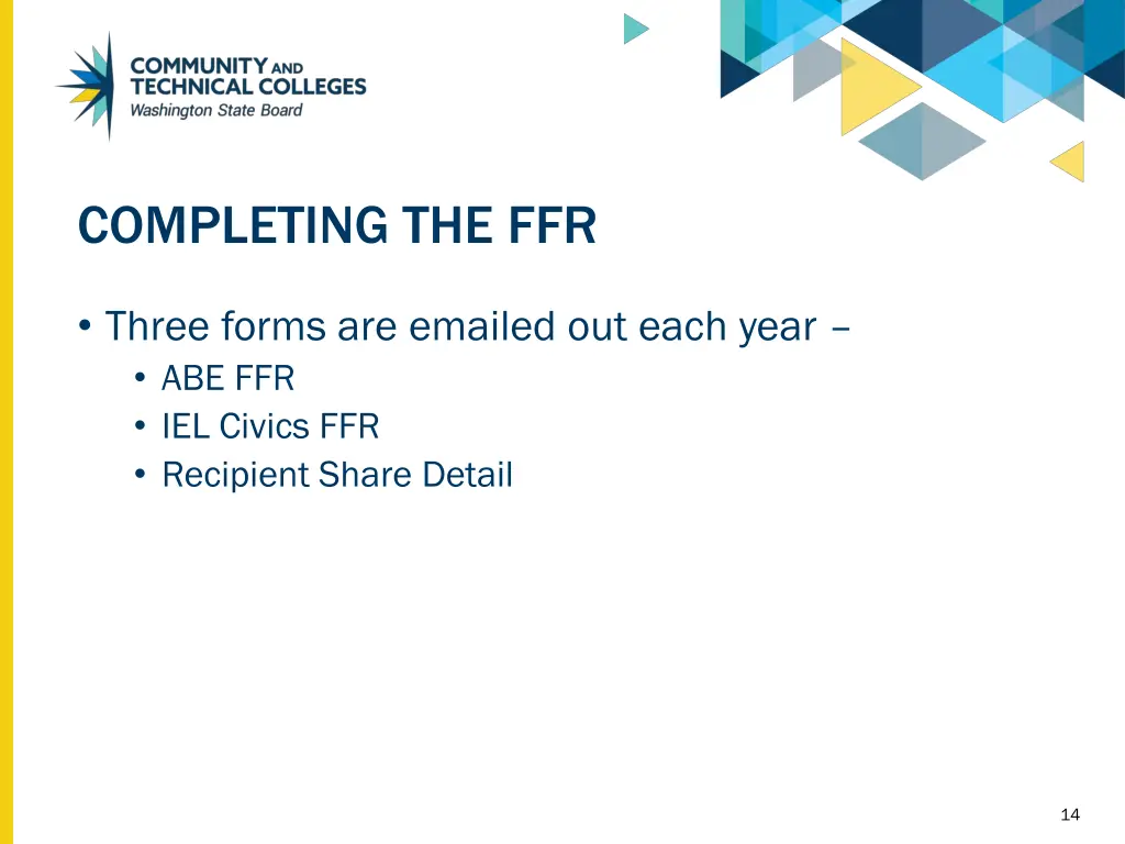 completing the ffr