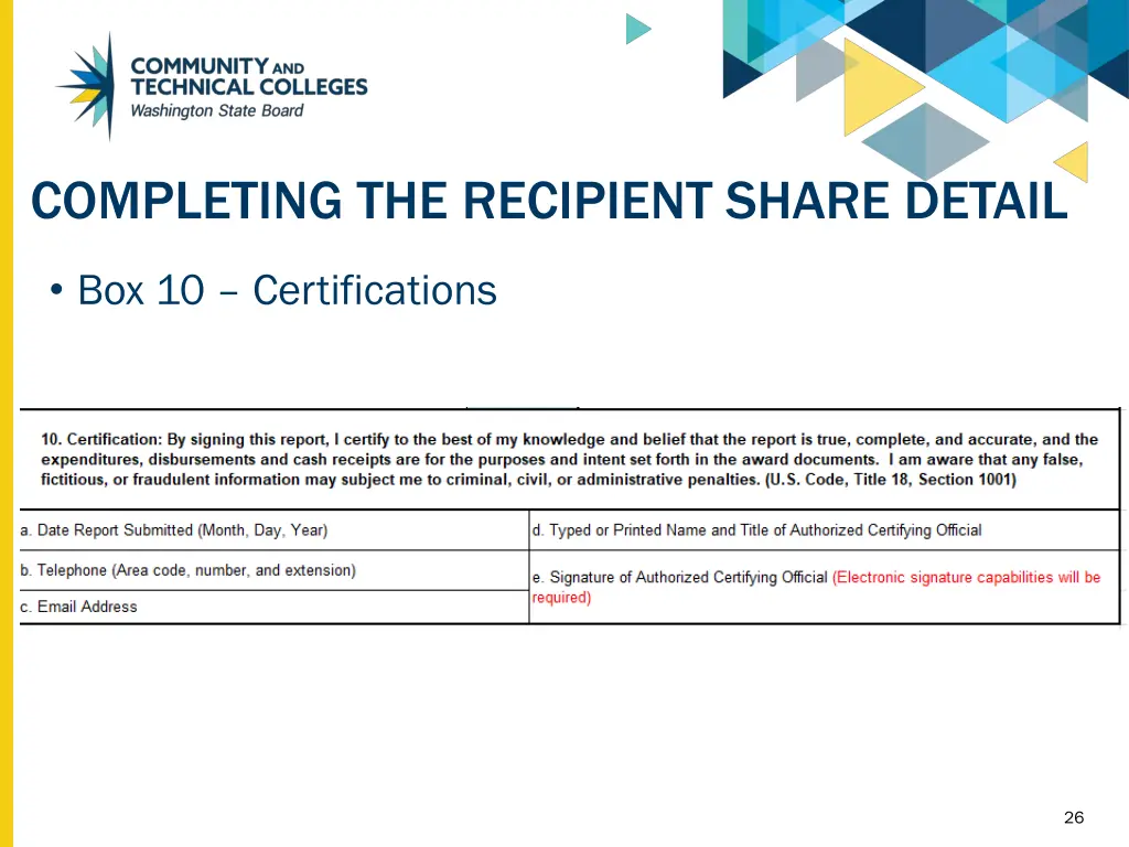 completing the recipient share detail 4