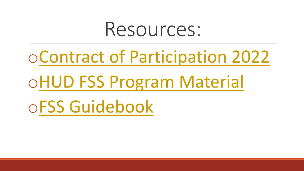 resources