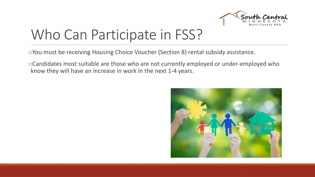 who can participate in fss