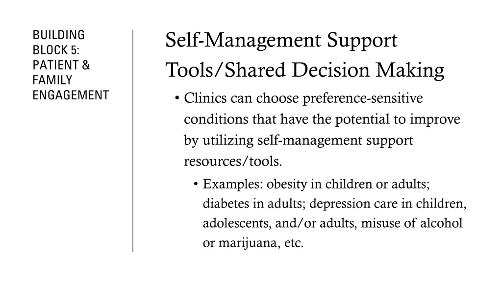 building block 5 patient family engagement 2