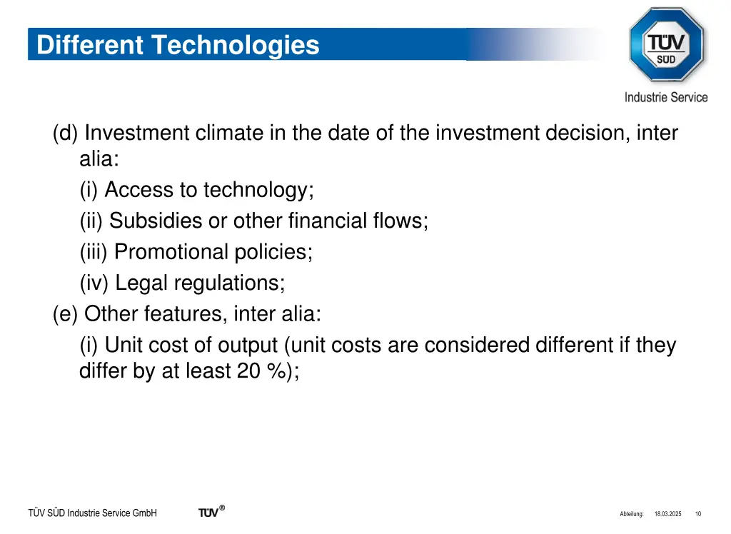different technologies 2