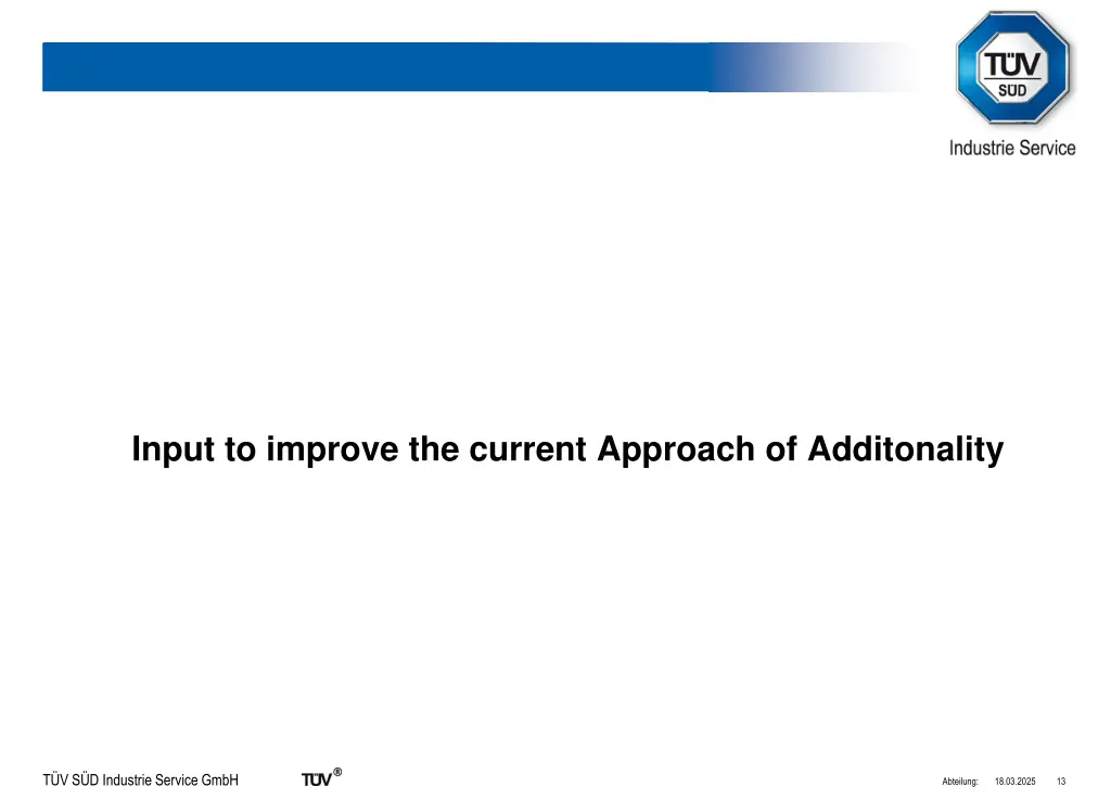 input to improve the current approach
