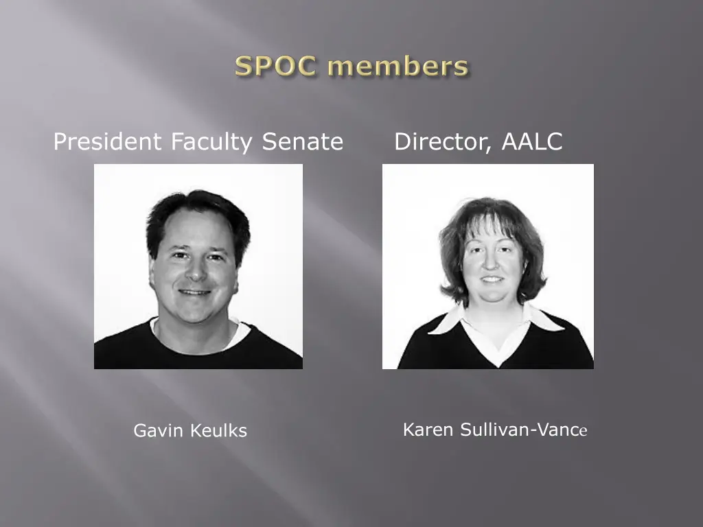 president faculty senate