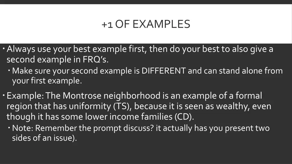 1 of examples