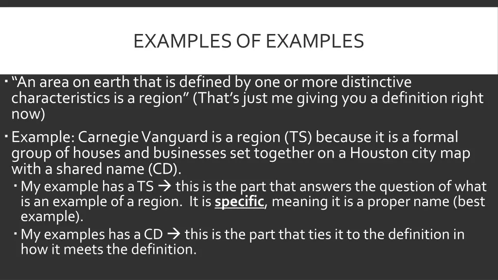 examples of examples