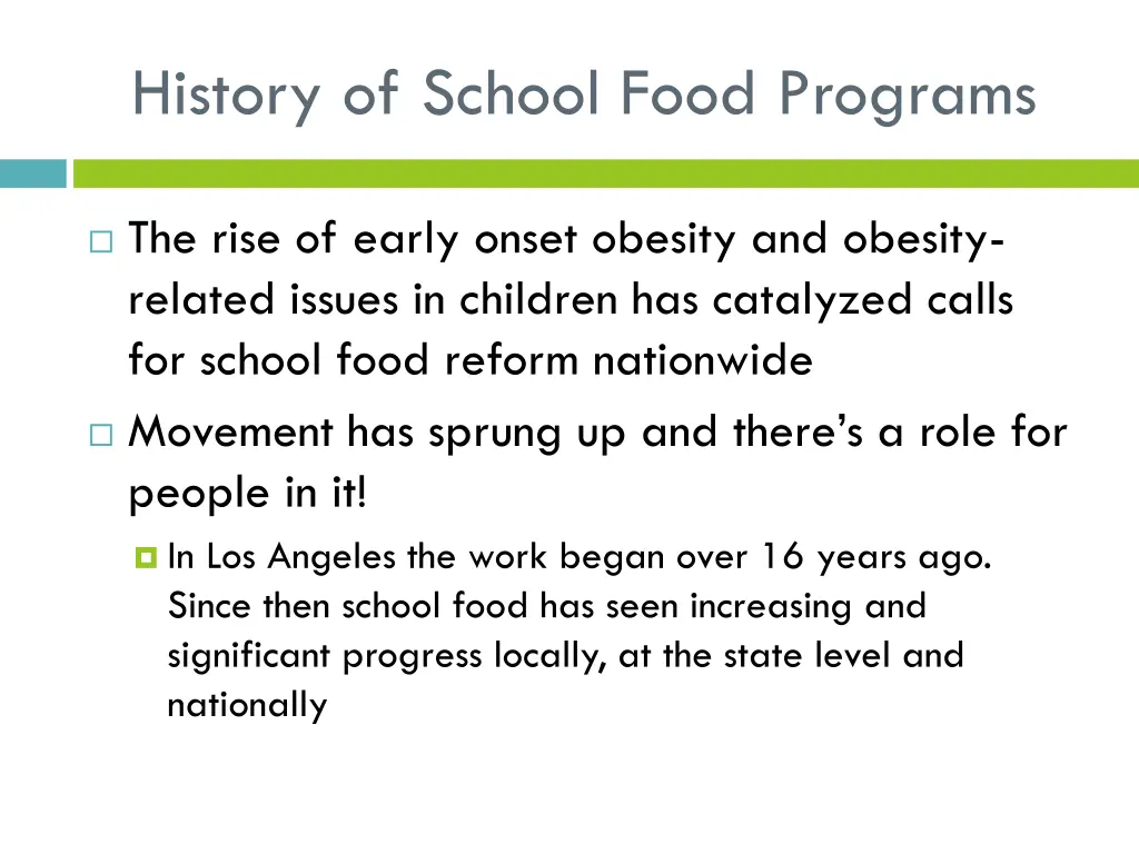 history of school food programs 1