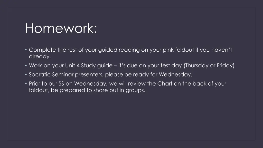 homework