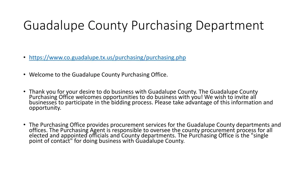 guadalupe county purchasing department 1
