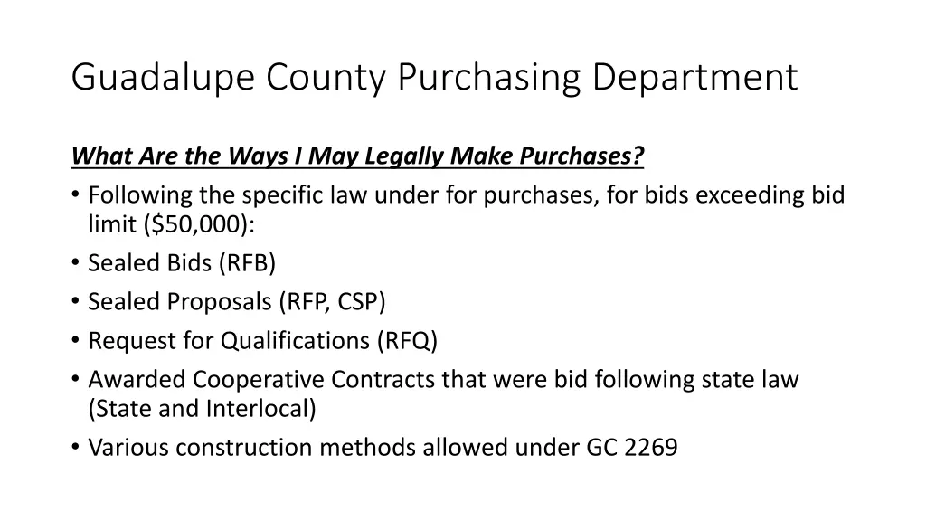 guadalupe county purchasing department 5
