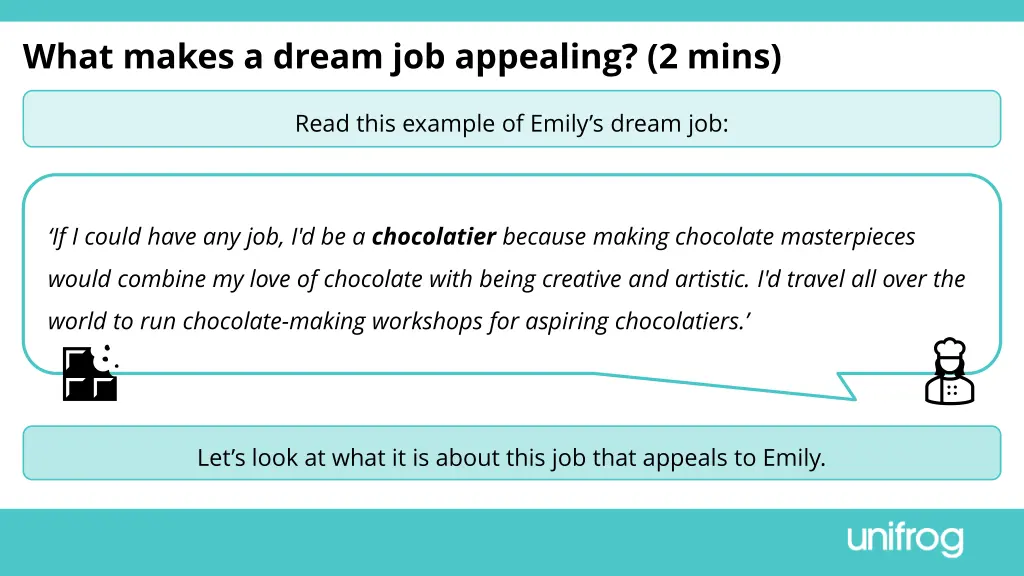 what makes a dream job appealing 2 mins