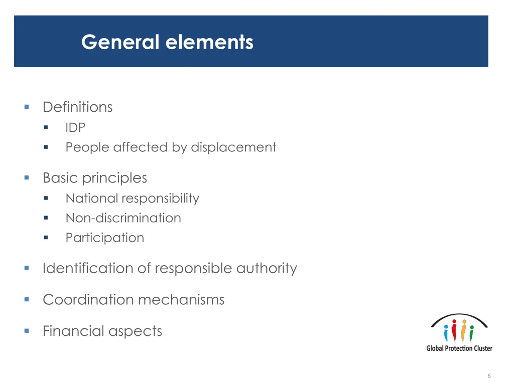 general elements
