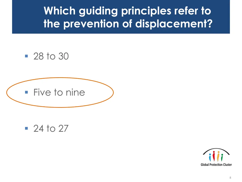 which guiding principles refer to the prevention