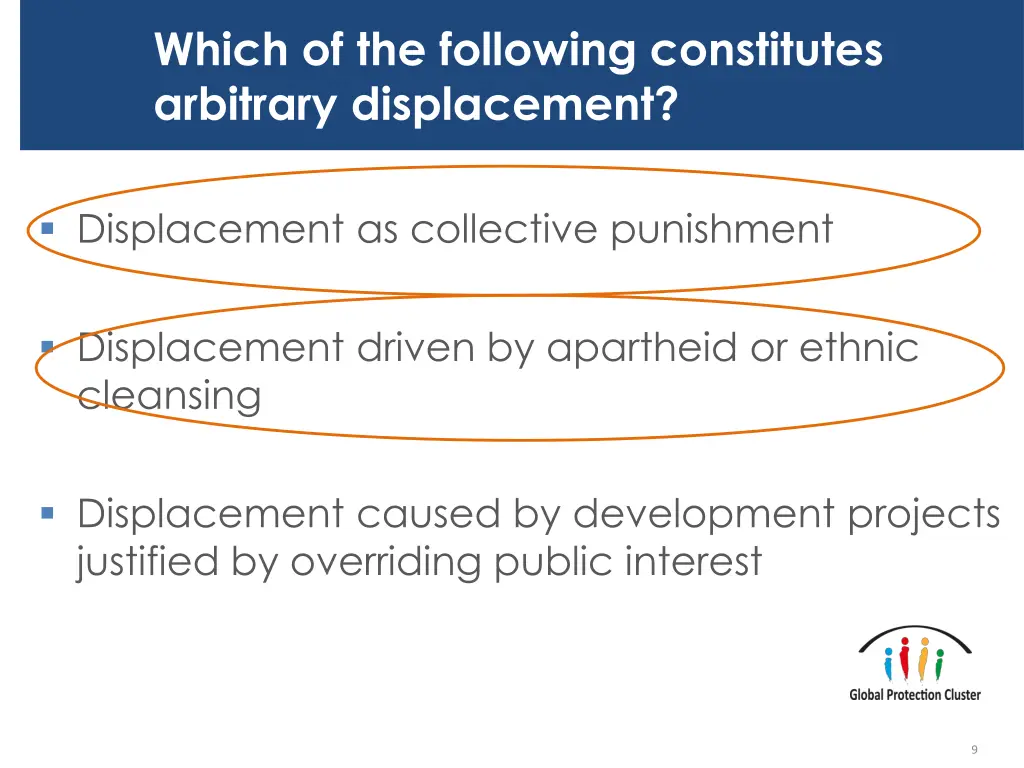 which of the following constitutes arbitrary