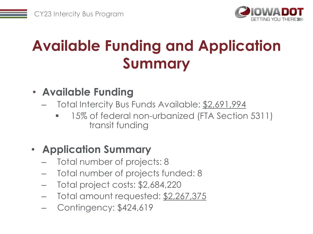 cy23 intercity bus program 2