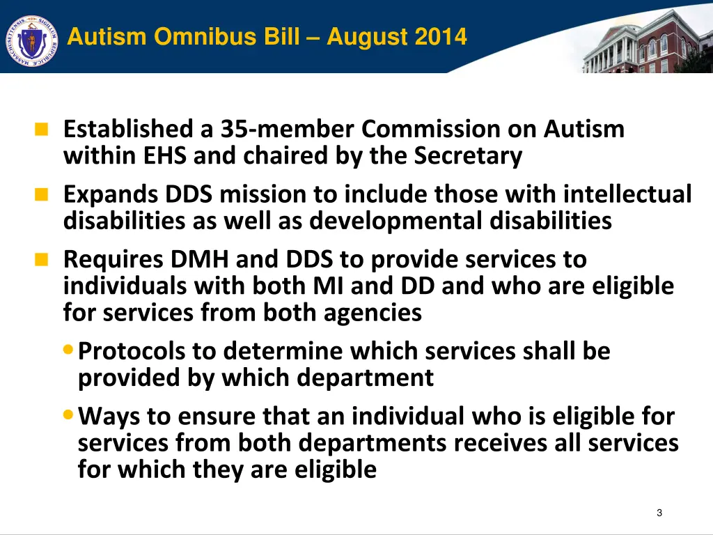 autism omnibus bill august 2014