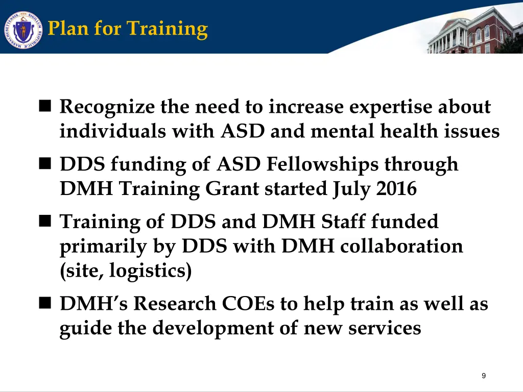 plan for training