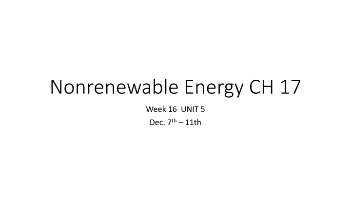 nonrenewable energy ch 17