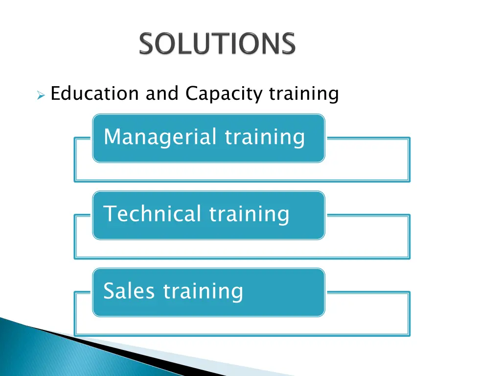 education and capacity training