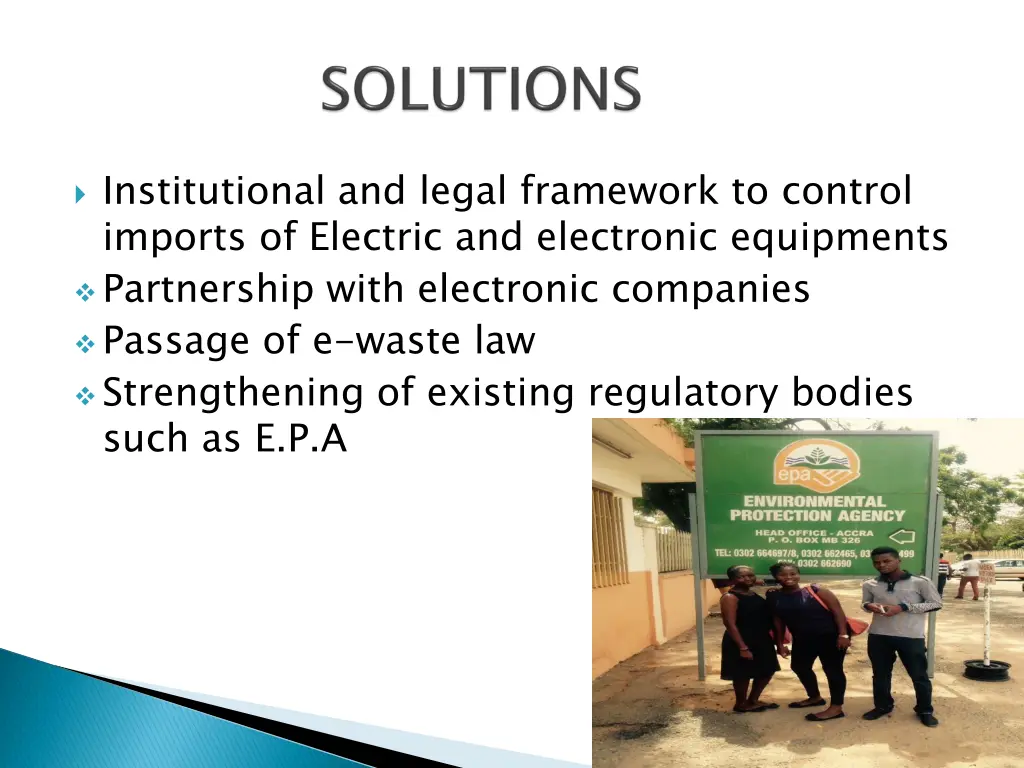 institutional and legal framework to control