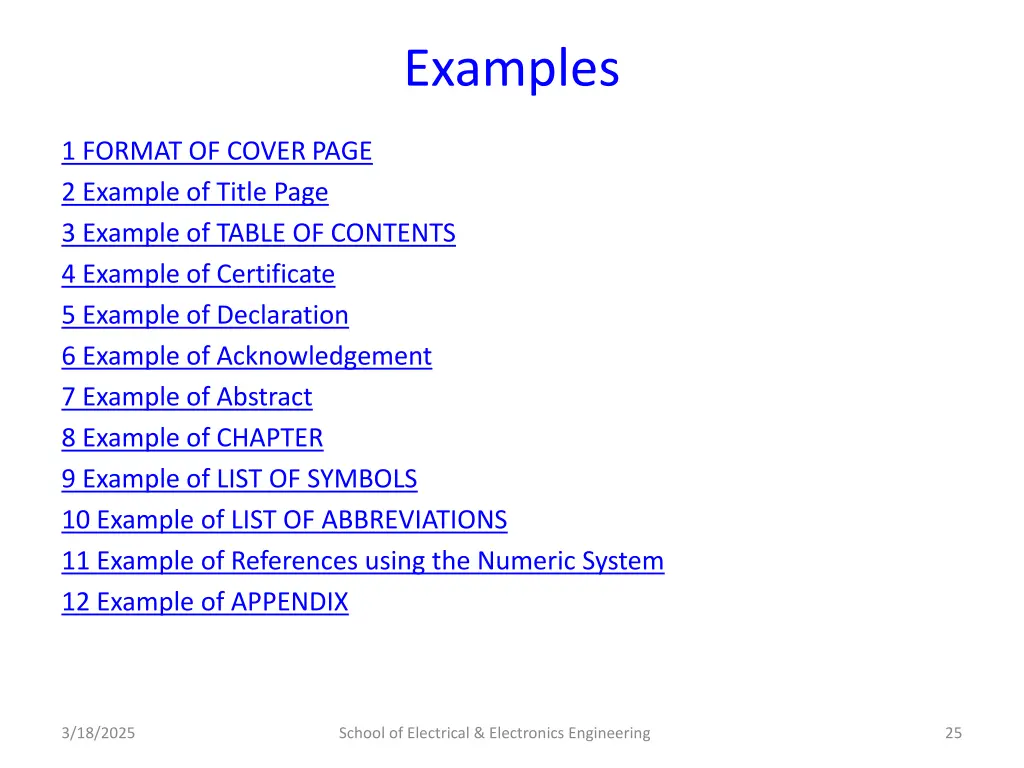 examples