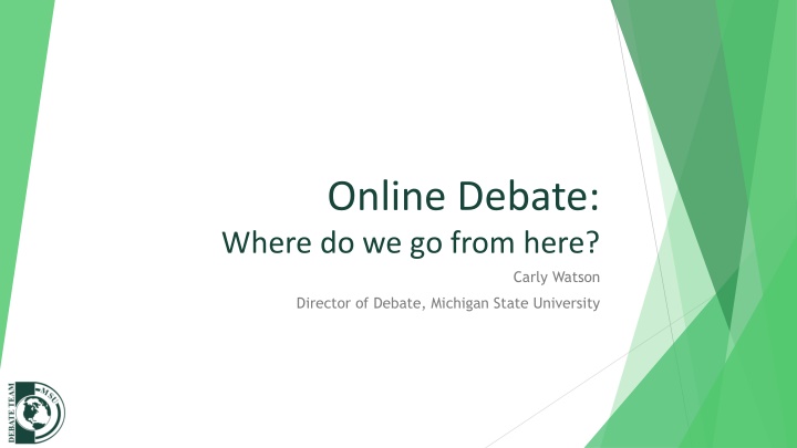 online debate where do we go from here