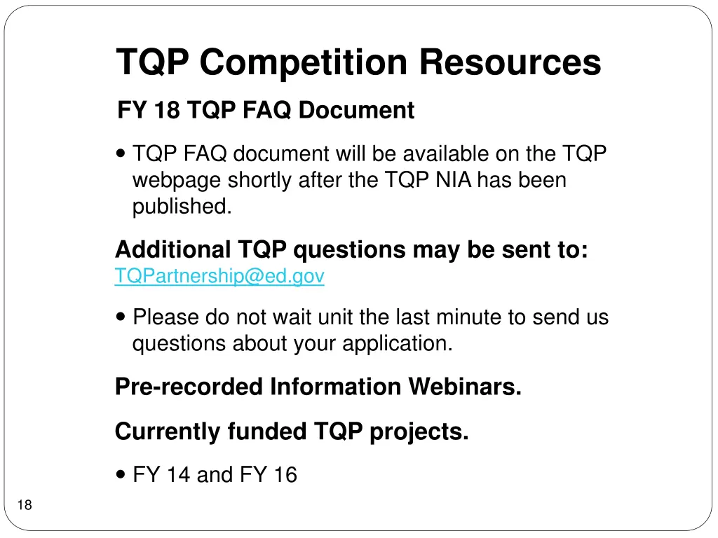 tqp competition resources